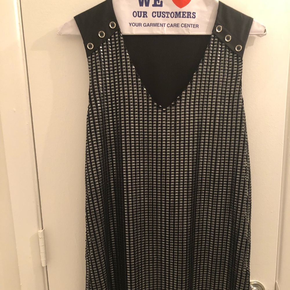 Black/Grey Shiny Dress